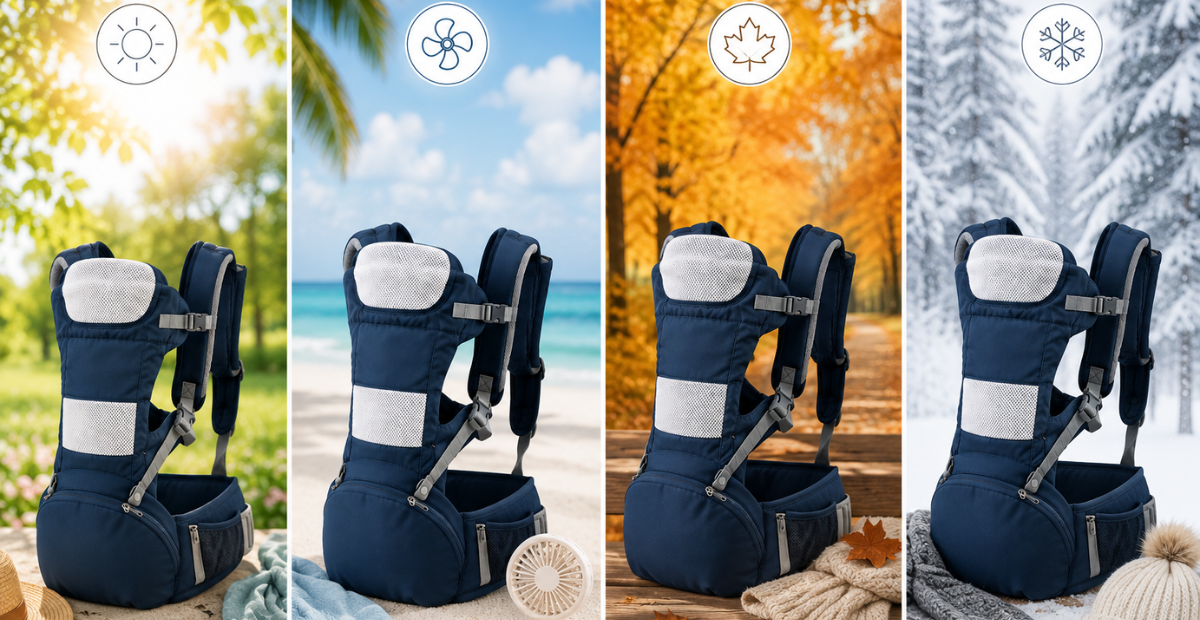 Babywearing Through the Seasons: Staying Cool in Summer, Warm in Winter